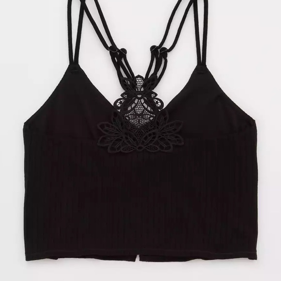 🆕 NWOT Aerie Ribbed Bralette - Picture 3 of 4